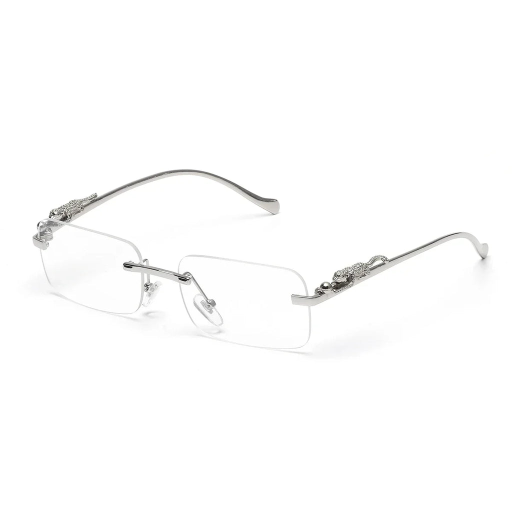 rimless sunglasses UV400 fashion square metal glasses for men women designer man's brand sun glasses shades for outdoor