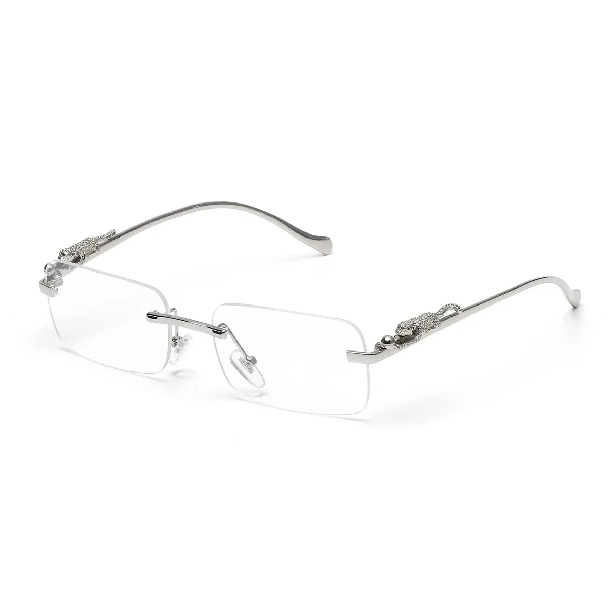 rimless sunglasses UV400 fashion square metal glasses for men women designer man's brand sun glasses shades for outdoor