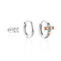 925 Sterling Silver 3pcs 4pcs Set Zircon Stud Earrings 18k Gold Star Minimalism Huggies Earring Fine Jewelly Set Party Gift