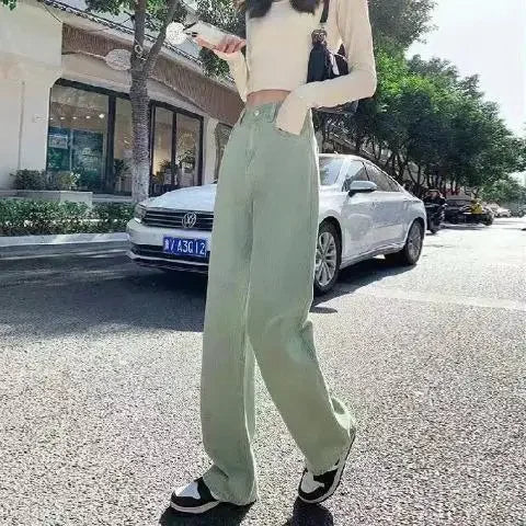 سروال نسائي ربيعي خريفي للتنحيف ومتعدد الاستعمالات بمقاس كبير
