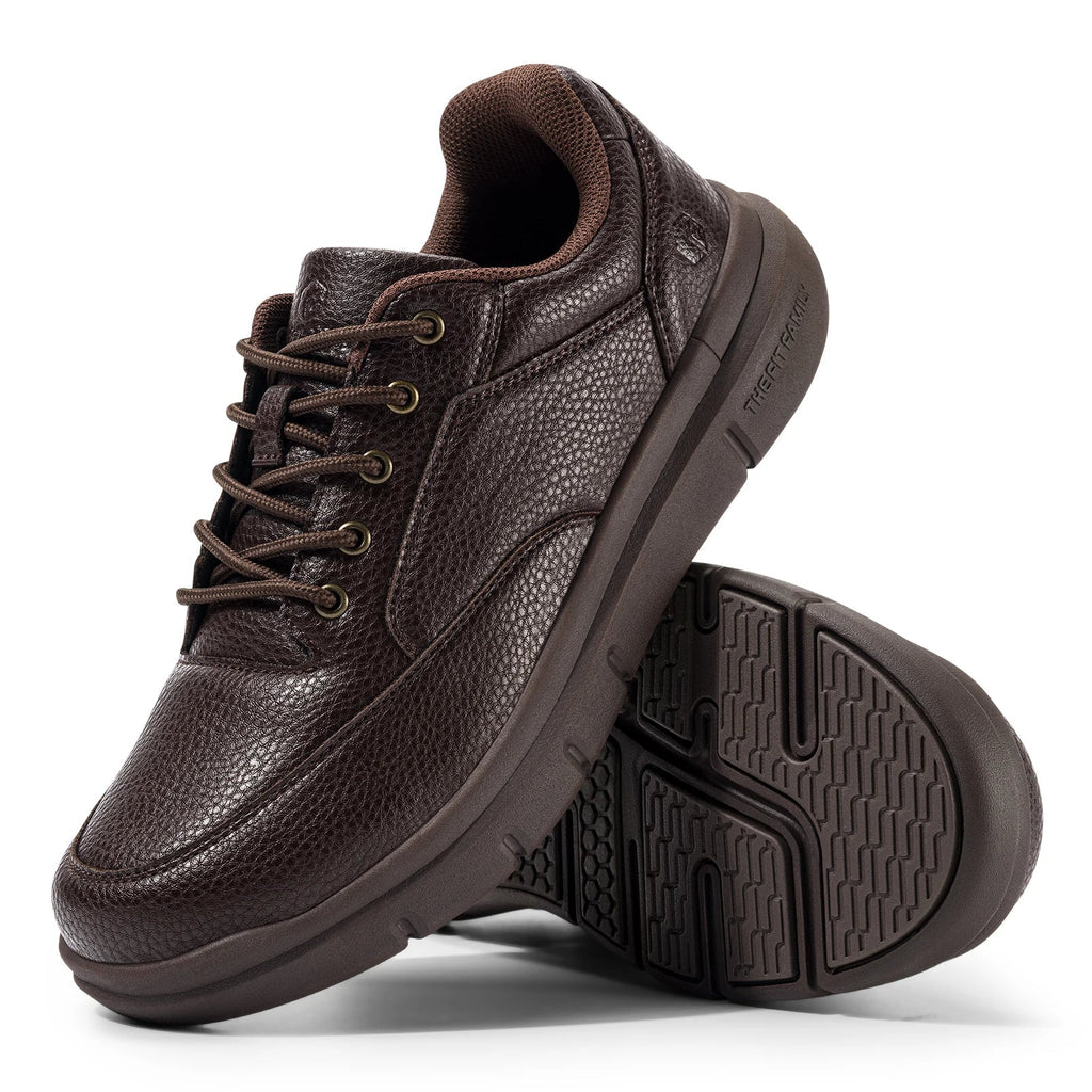 Wide Version Men's Leather Shoes Walking Shoes Oxford Shoes For Formal Business Shoe Comfortable All Day Wear