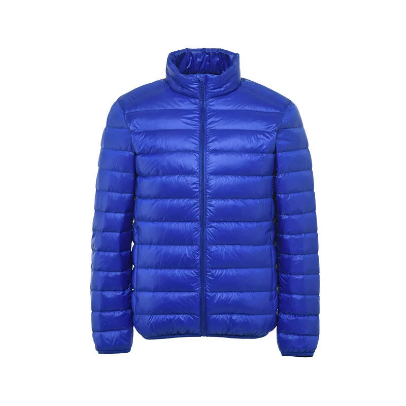 2025 0-10℃ Autumn Fashion Men's Ultra Light Duck Down Jackets Winter Feather Padded Puffy Coat Portable Warm Quilted Outerwear