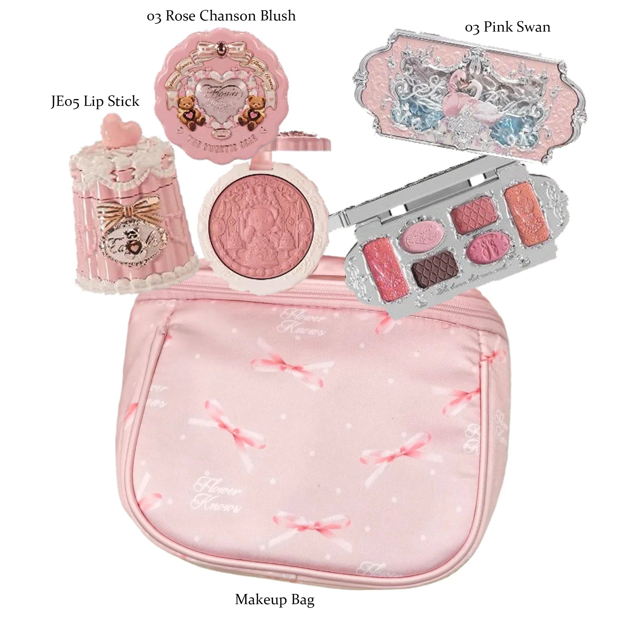 All In One Makeup Set Gift Box Garden Cushion Cream Foundation Matte Blush Long Lasting Velvet Lip Cream With Bag