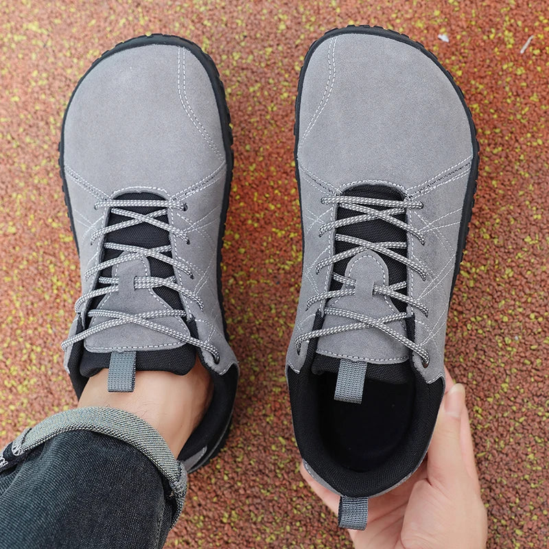 Outdoor Wide Toe Barefoot Men Hiking Shoes Minimalist Walking climbing Shoes Comfort Breathable Zero Soles Man Casual Sneakers