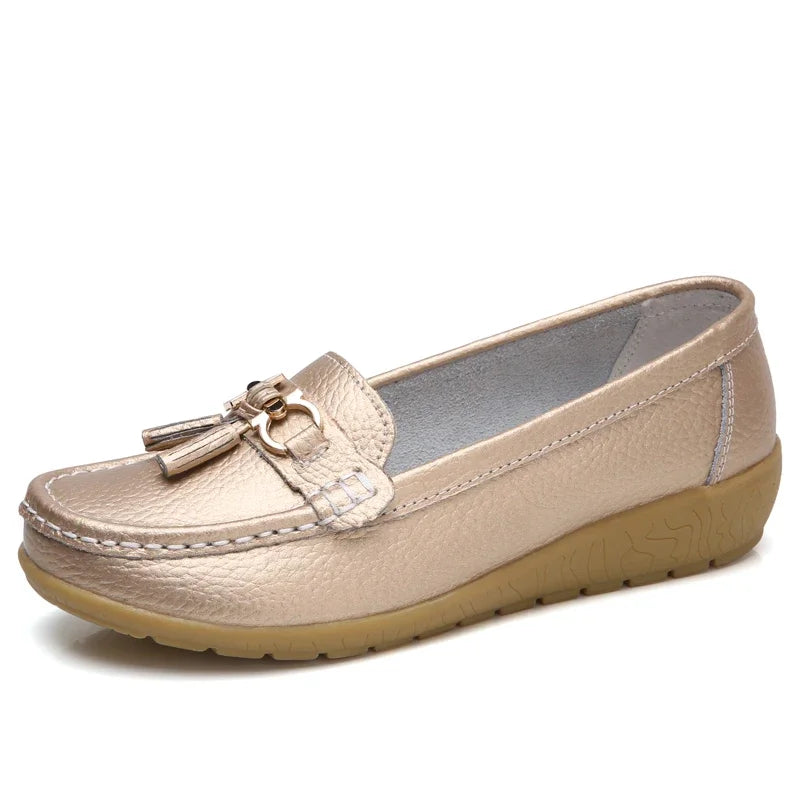 حذاء نسائي سهل الارتداء من اللوفر لباليرينا حذاء موكاسين نسائي أحذية رياضية كاجوال Zapatos Mujer أحذية مسطحة للنساء أحذية كاجوال