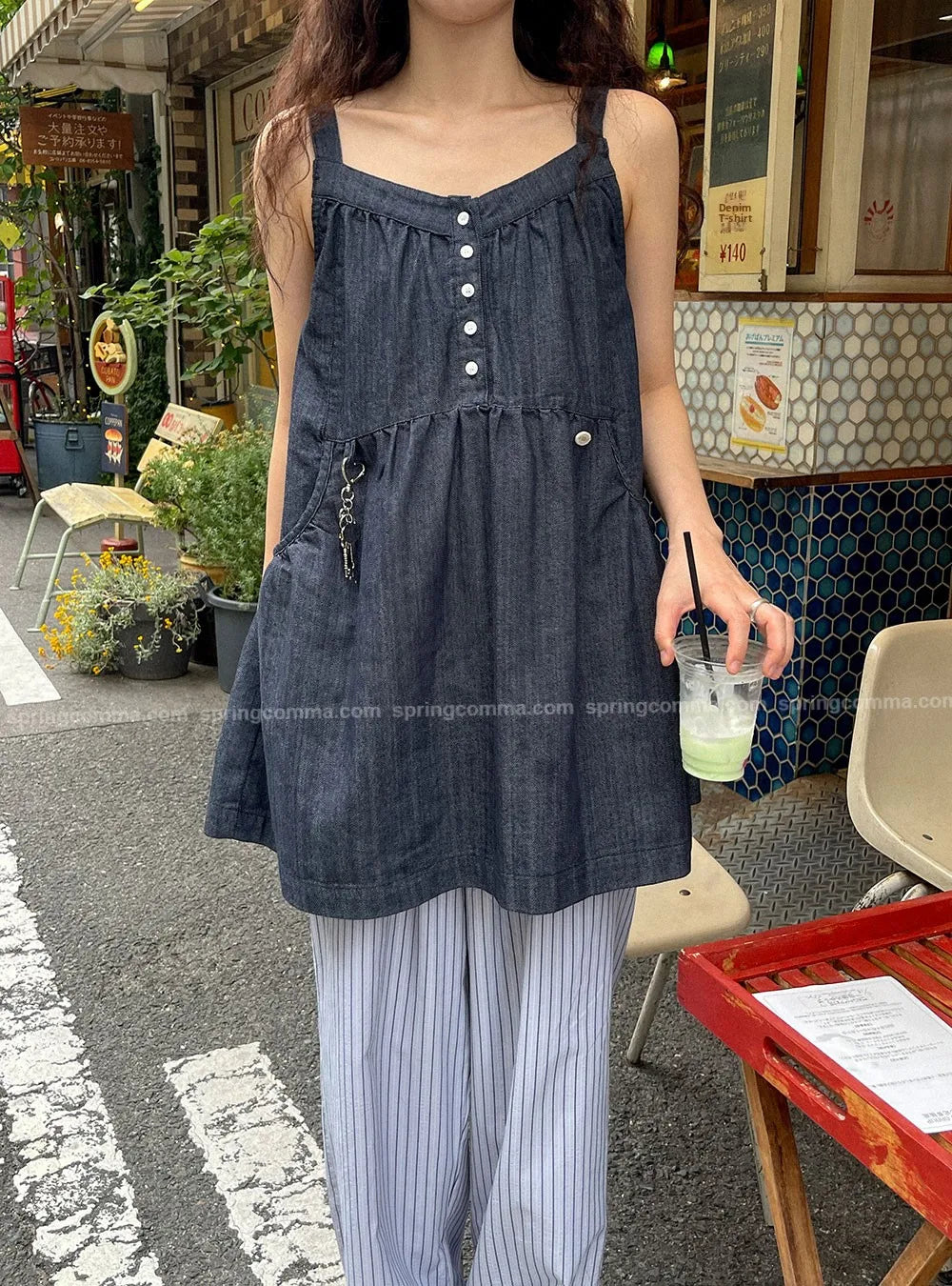 Korean Sle ort Denim Overalls Women's Faionable Summer Dr Vest Dr No Brand Commute Sle 00% Other Material