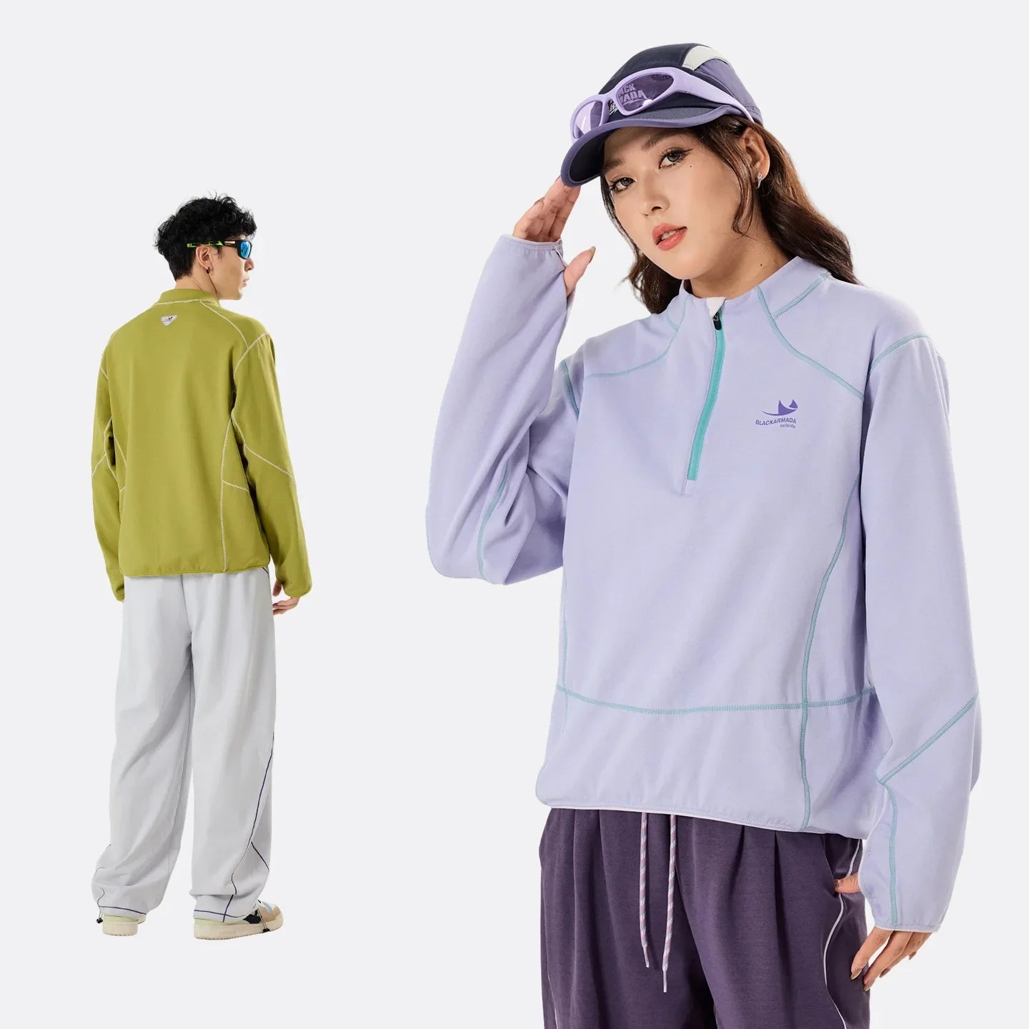 Retro Lightweight Quick-Dry Long-Sleeve Outdoor Top for Couples: Ideal for Running & Cycling