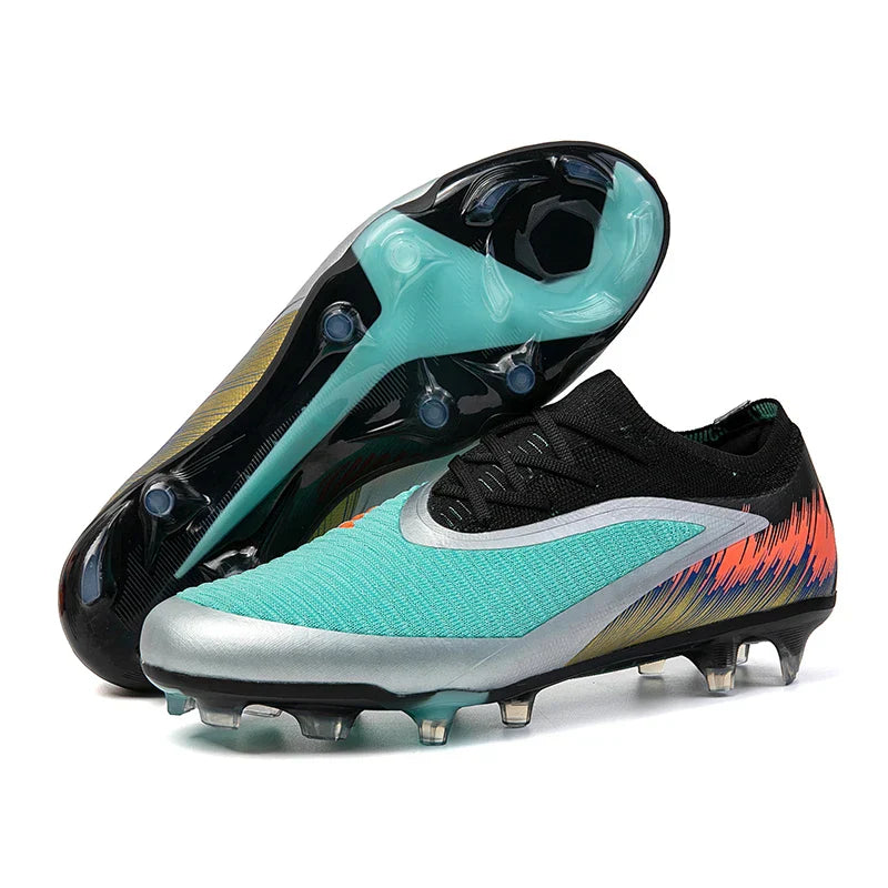 High Quality Mens Football Boots Boys FG/TF Training Studded Fast Soccer Cleats Pro Non Slip Football Shoes for Man 35-45