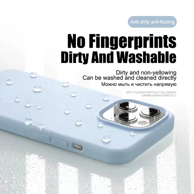 Luxury Liquid Silicone Phone Case For iPhone 15 13 12 11 14 Pro Max Bumper Cover 15 Plus Shockproof Protective Cases Accessories