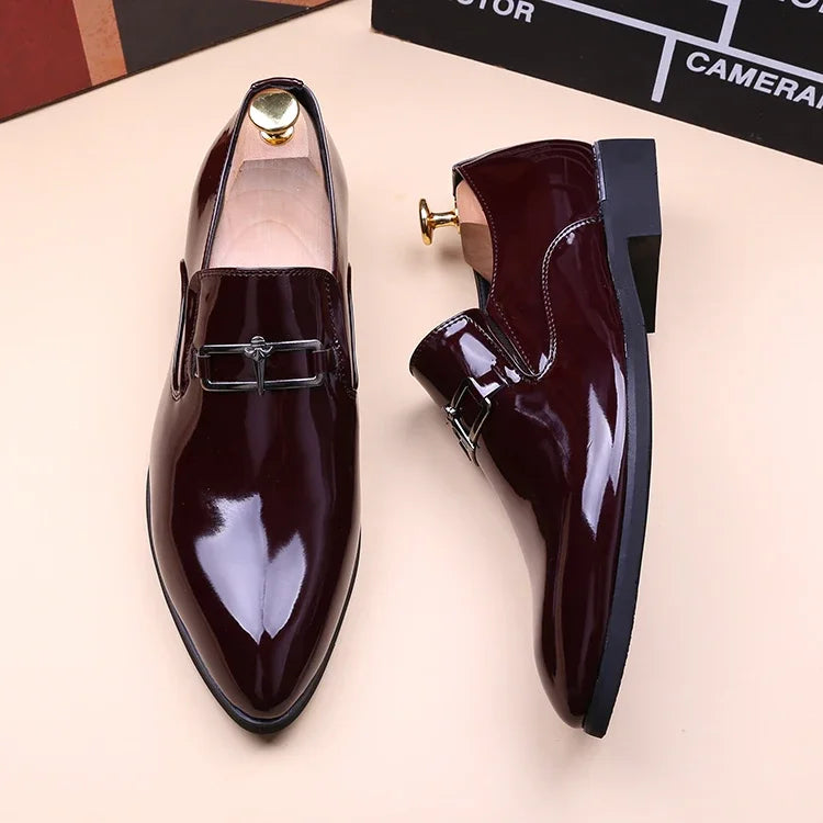 Men's Business Shoes Summer Light Soft Leather Shoes Loafers Slip on Comfortable Dress Shoes for Men Casual Boat Driving Shoe