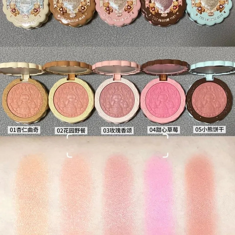 Makeup Set Swan Ballet Concealer Palette Embossed Blusher Shine Lipstick Kit With Bag THE SWEETIE BEAR Bunny Garden