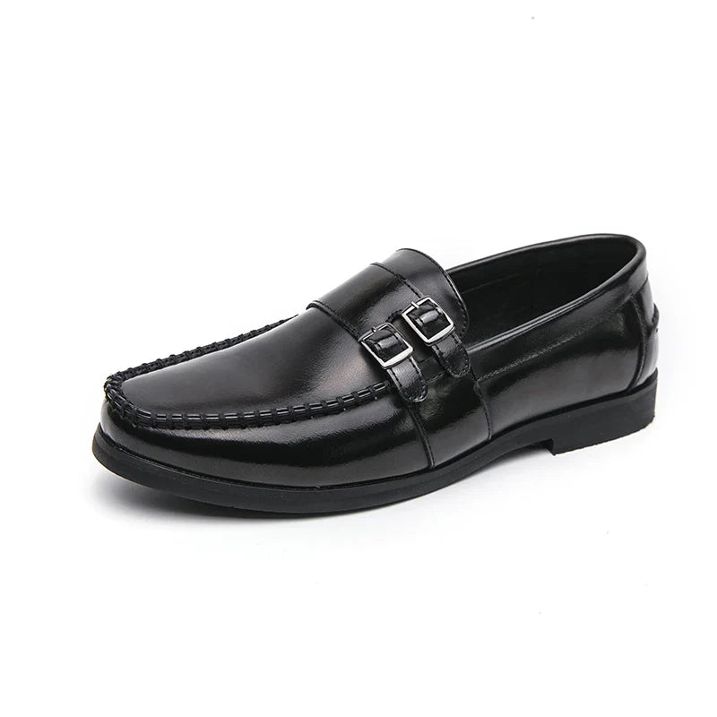 Business men's loafers Comfortable flat bottomed Elegant gentleman style Daily work Outdoor leisure street 38-46 leather shoes