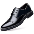 Men's Formal Wedding Shoes Large Size Increase Business Leather Shoes Rubber Bottom Microfiber Upper Cross-Border Men's Shoes