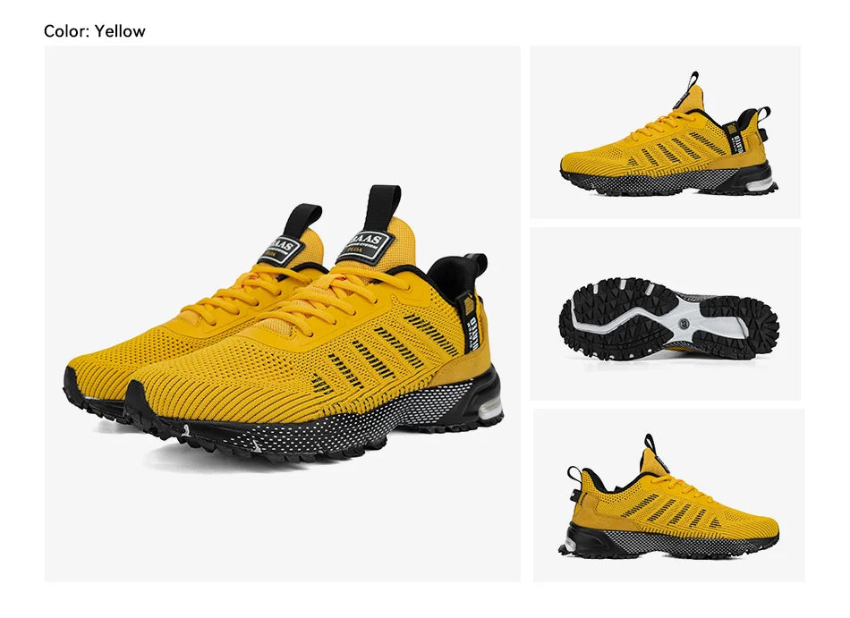 Men Running Shoes Lightweight Breathable Jogging Sport Shoes Male Lace-up Fashion Comfort Casual Sneakers Non-slip