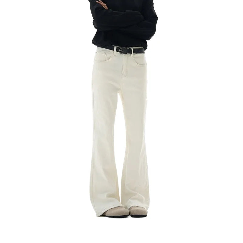 Fashion Men's Vintage Disco Flared Pants Solid Stretch Slim Fit Trousers Hippie Style Casual Wide Leg Pants Male Streetwear