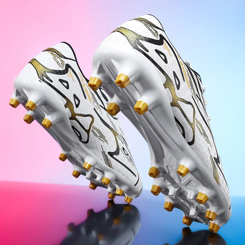 New Men Football Boots TF Sport Training Soccer Shoes Soft Ultralight Breathable Professional Sneakers Unisex Grass Cleats Match