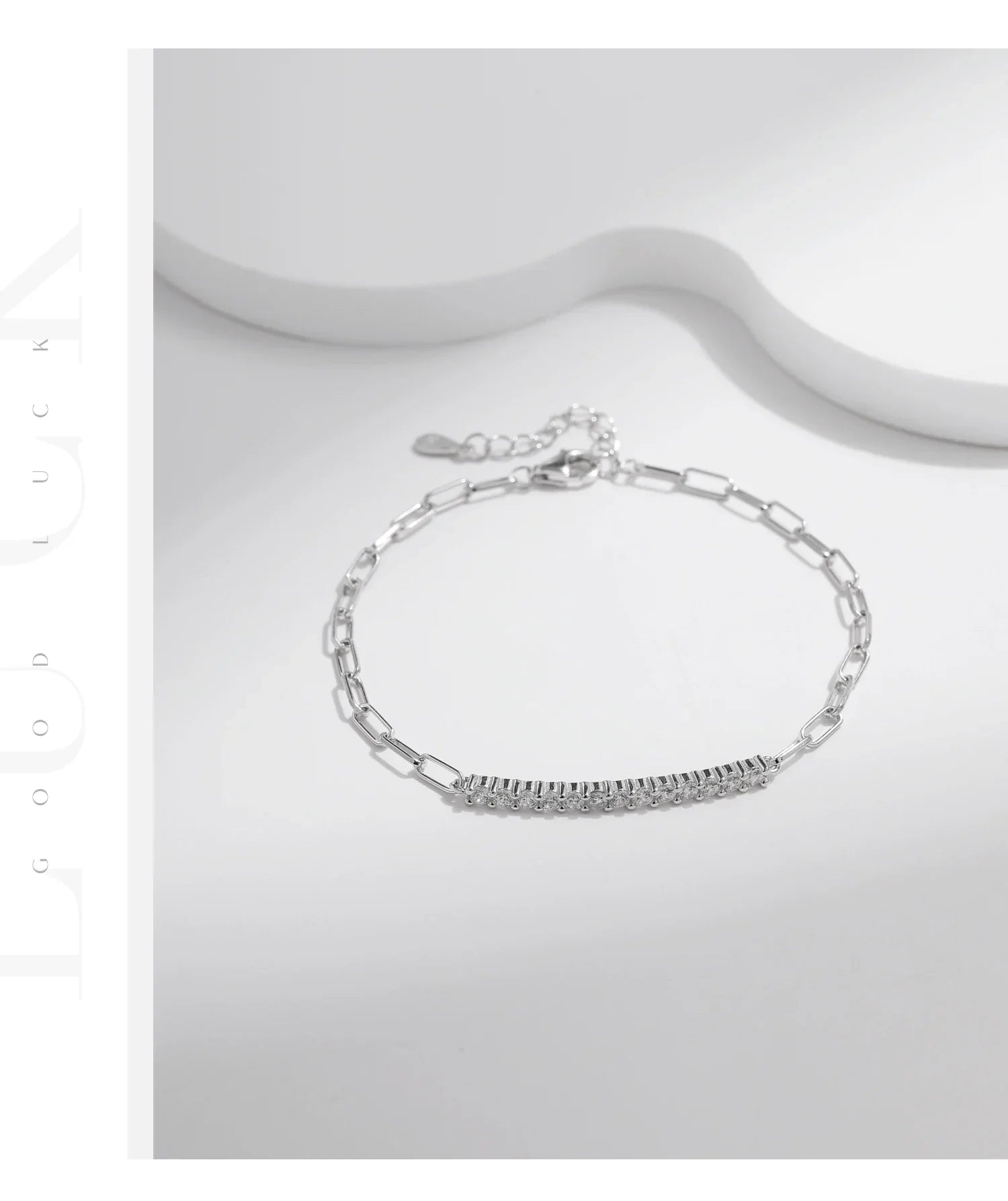 Sparkling D Color Moissanite Bracelet 925 Sterling Silver Lock Stackable Trendy Bracelets For Women Jewelry With Gift Box