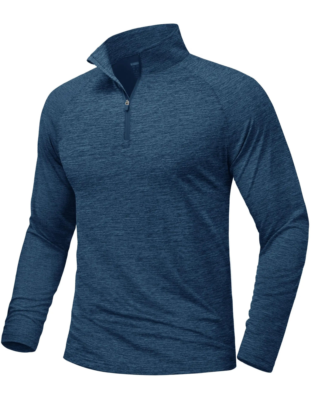 Mens Sun Protection UPF 50+ Long Sleeve Shirt Quarter Zip Pullover Quick Dry Lightweight Fishing Running Rash Guard