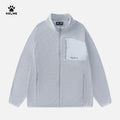 Fleece Sports Jacket Winter Cardigan Knitted Jacket Stand Collar Outdoor Running Windproof And Warm Training Top
