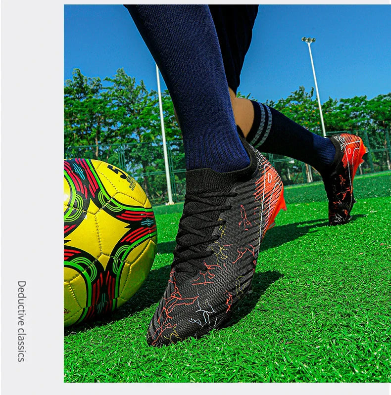 New Men's Football Boots Cleats Non-Slip Sneakers Training Soccer Shoes Top Quality FG Wholesale Drop Shipping Unisex Adult