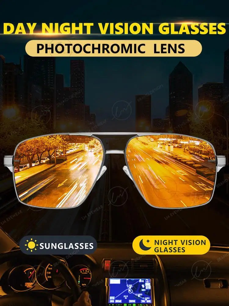 Outdoor Sport Intelligent Photochromic Sunglasses Polarized Man Night Vision Glasses Woman Anti-Glare Driving Goggle Unisex
