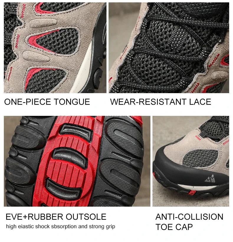 Men Shoes Breathable Splashproof Outdoor Hiking Shoes Mountain Climbing Sport Men Hunting Trekking Sneaker