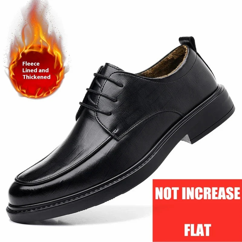 Big Size Elevator Shoes Men Leather Shoes Height Increasing Shoes For Man Increase Insole 6-8CM Invisible Heightening Lift Shoes