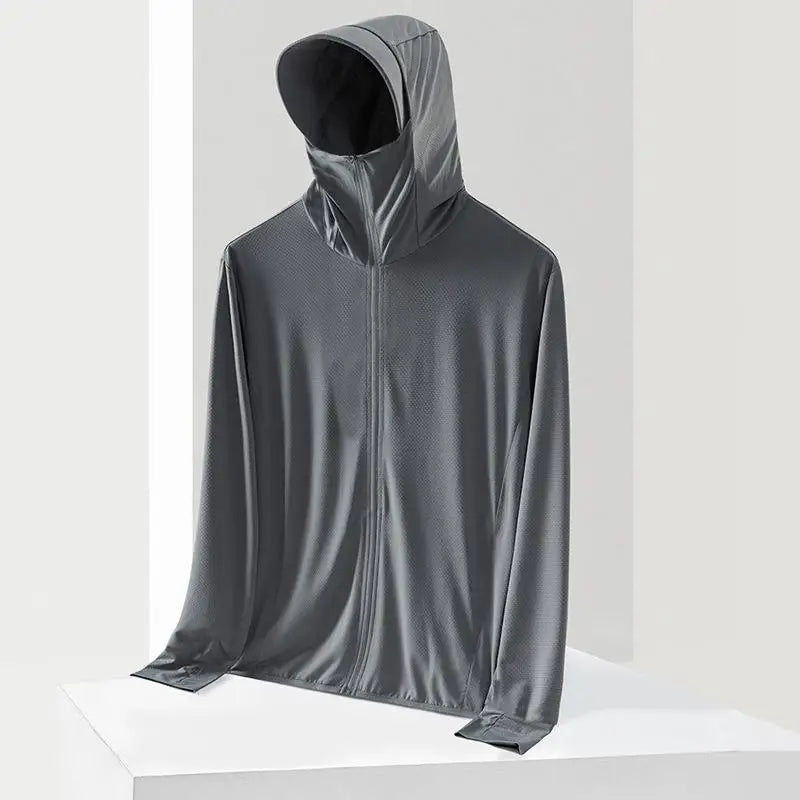 UV Protection Ice Silk Cool Feeling Sun Protection Clothing Lightweight Breathable Fishing Jacket Outdoor Sports Shirt