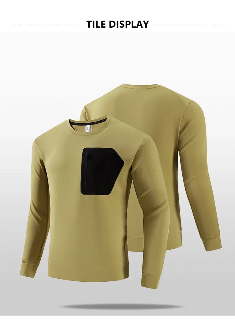 2026 spring high quality outdoor sports running cycling mountaineering long sleeve T-shirt sports lining base shirt Tops