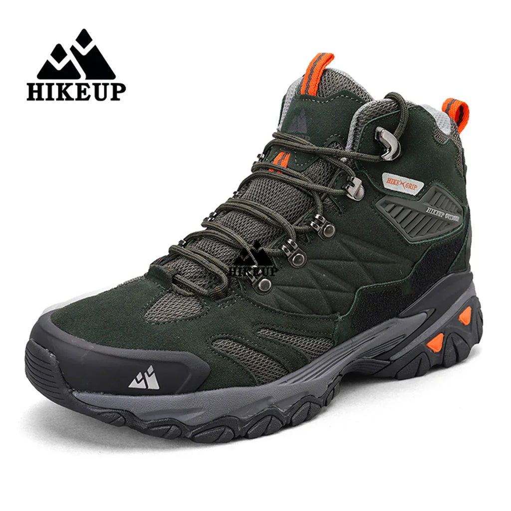 Winter Boot Men Outdoor Hiking Boots Suede High Top Leather Outdoor Trekking Sneakers Mens Mountain Tactical Boots