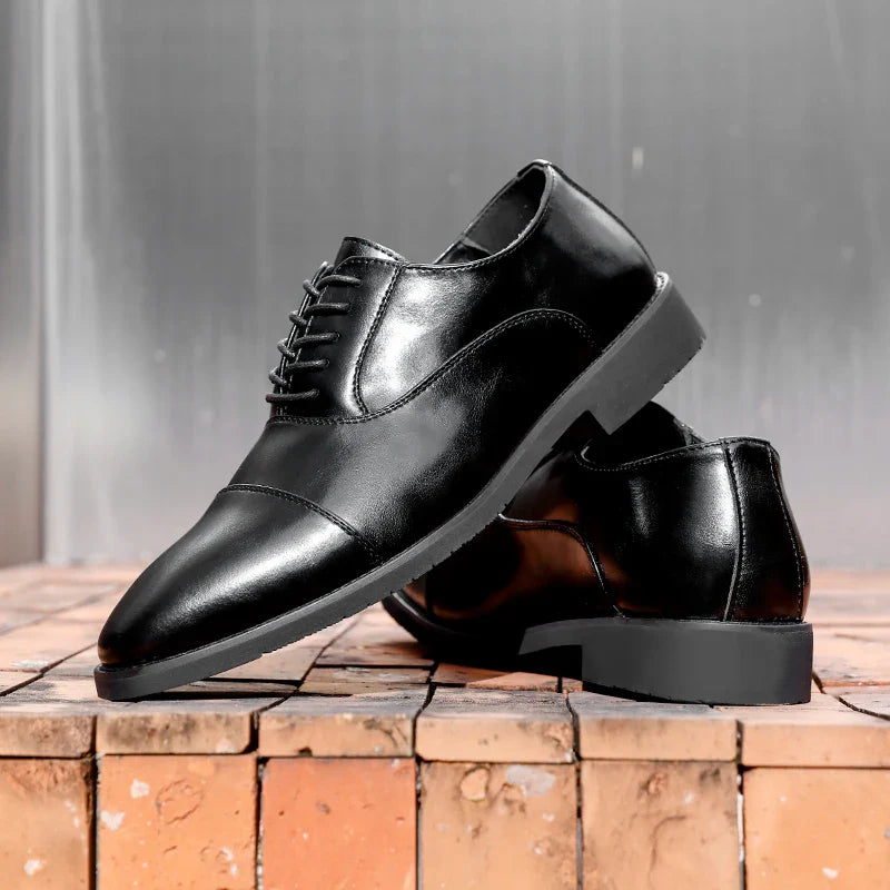 High Quality Men Genuine Leather Shoes Luxury Designer Oxford ShoesMale Business Office Brogue Dress Shoes for Men Wedding Shoe