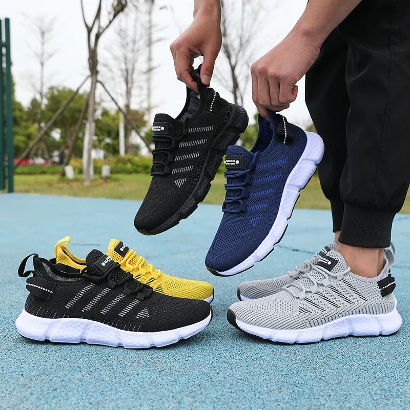 Men Mesh Breathable Casual Shoes Comfortable Fashionable Versatile Outdoor Exercise Shoes