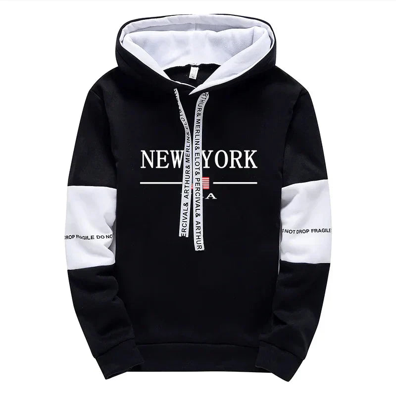 Quality Mens Tracksuit Casual Print Sweatshirts Sports Jogging Mens Clothing Autumn Winter Sportswear Single Piece Hoodie Pants
