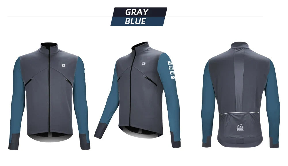 Cycling Men's Jacket Windproof Fleece Pro Cycling Jackets Long Sleeve Warm Soft Brushed Pro Breathable Bicycle Clothing