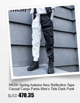 Autumn Winter New Men's Tide Original Design Techwear High Street Fashion Trend Vintage Jacket Chic Casual Coats Ins HK6132