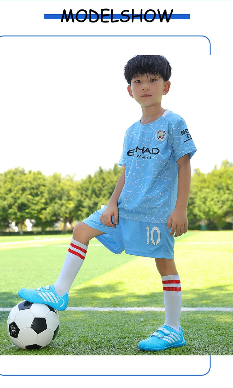 Green Children Turf Soccer Shoes Cheap Football Cleats Training Football Boots Kids Futsal Shoes Sneaker for Boy botas de fútbol