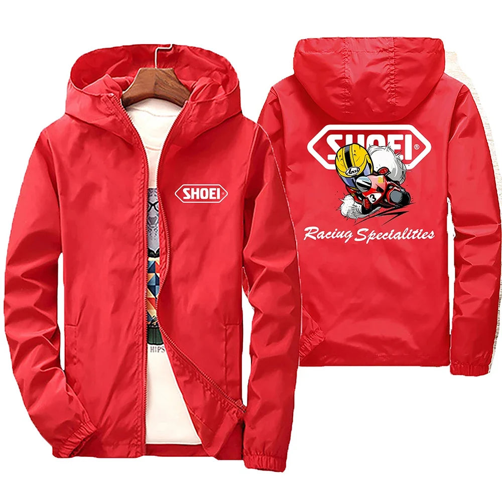 2025 New high-quality men's windproof jacket, large waterproof jacket with mountain and bicycle hood, for spring and autumn