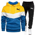 Men's hoodie set for autumn and winter, hoodie and sweatpants set, new hooded sportswear and fashionable sweatpants, two-piece s