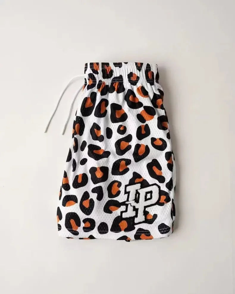 Mens Clothing IP Trend Casual Shorts Summer Fitness Sports Mesh Breathable Quick Dry Short Pants Man Beach Basketball Sweatpants