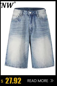 Dark Style Double Ring Fharem Knee Legnth Pants Summer High Street Fashion Drawstring Loose Fit Black Men 's Shorts 12C1243