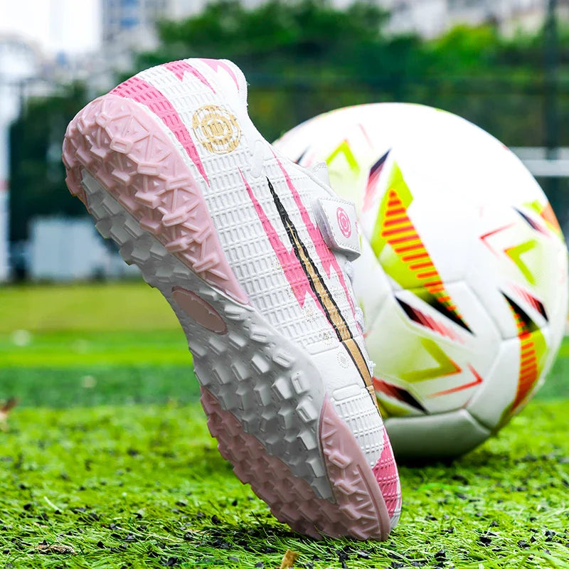 New Kids Soccer Shoes TF School Football Boots Boys Girls Cleats Grass Sneakers Child Outdoor Athletic Training Sports Footwear