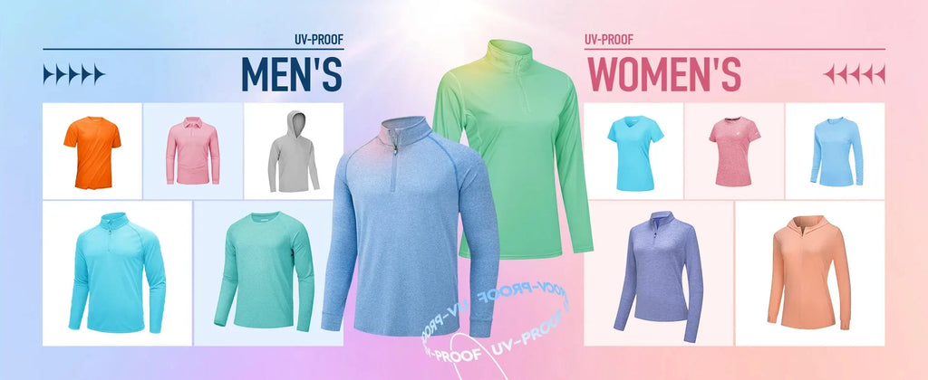 Mens 1/4 Zip UPF 50+ Shirts Sun Protection Running Surfing Athletic Shirt Lightweight Rash Guard Long Sleeve Hoodie