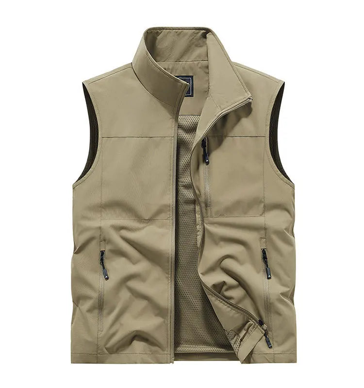 2024 Outdoor Casual Vest For Men Large Pocket Fashion Coat High Quality Design Hot Street Wear Vest For Men