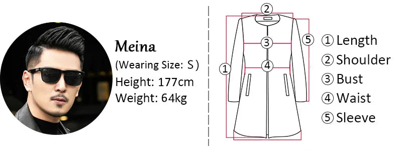 Spring Autumn Long Chic Khaki Trench Coat Men Belt Double Breasted Elegant Luxury British Style Black Overcoat 2025