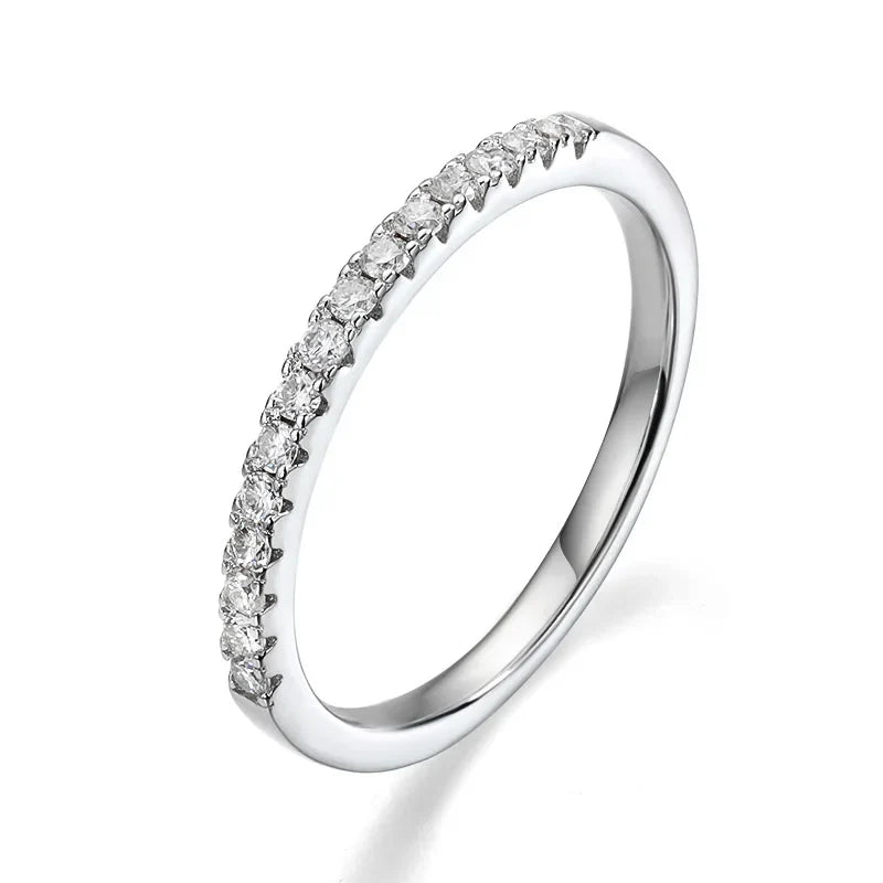 0.23-2CTTW Full Moissanite Wedding Rings for Women Sets Couple Rings 100% 925 Sterling Silver Top Quality Jewelry