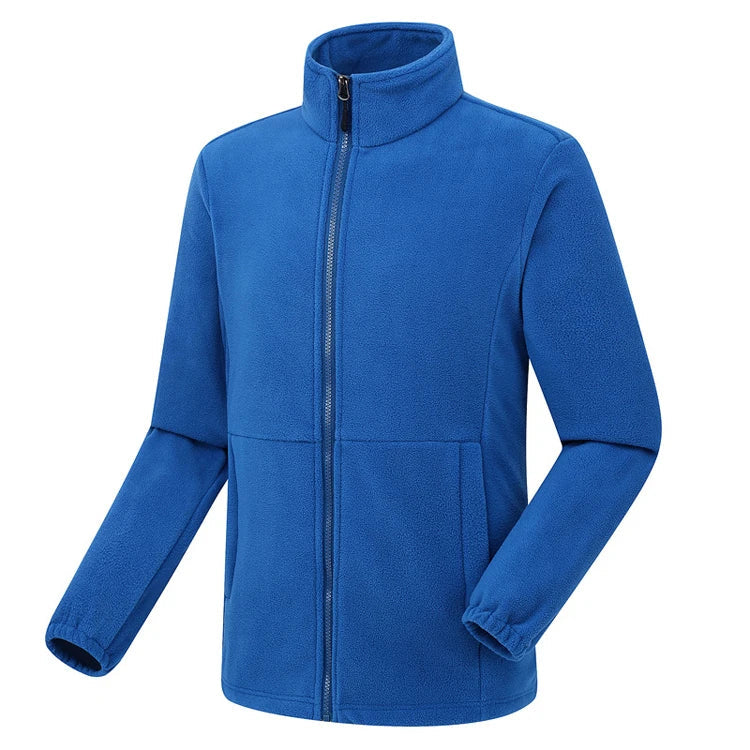 Soft Polar Fleece Jacket with Pockets Lightweight Outdoor Recreation Full Zip Coat