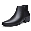 Luxury Brand Mens Boots Fashion Chelsea Genuine Leather Boot Classic Business Casual Dress Boots for Men Plush Warm Winter Botas