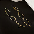 EVISPOL Long Tassel Earlines Fashion Dangle Earrings Before & After The Wave Design Suitable for Christmas Halloween Women Gift