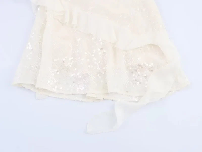2025 Sequin Mini Dress Woman Sexy Slip Party Dresses for Women Summer Backless Women's Dress Straps Beach Short Dresses