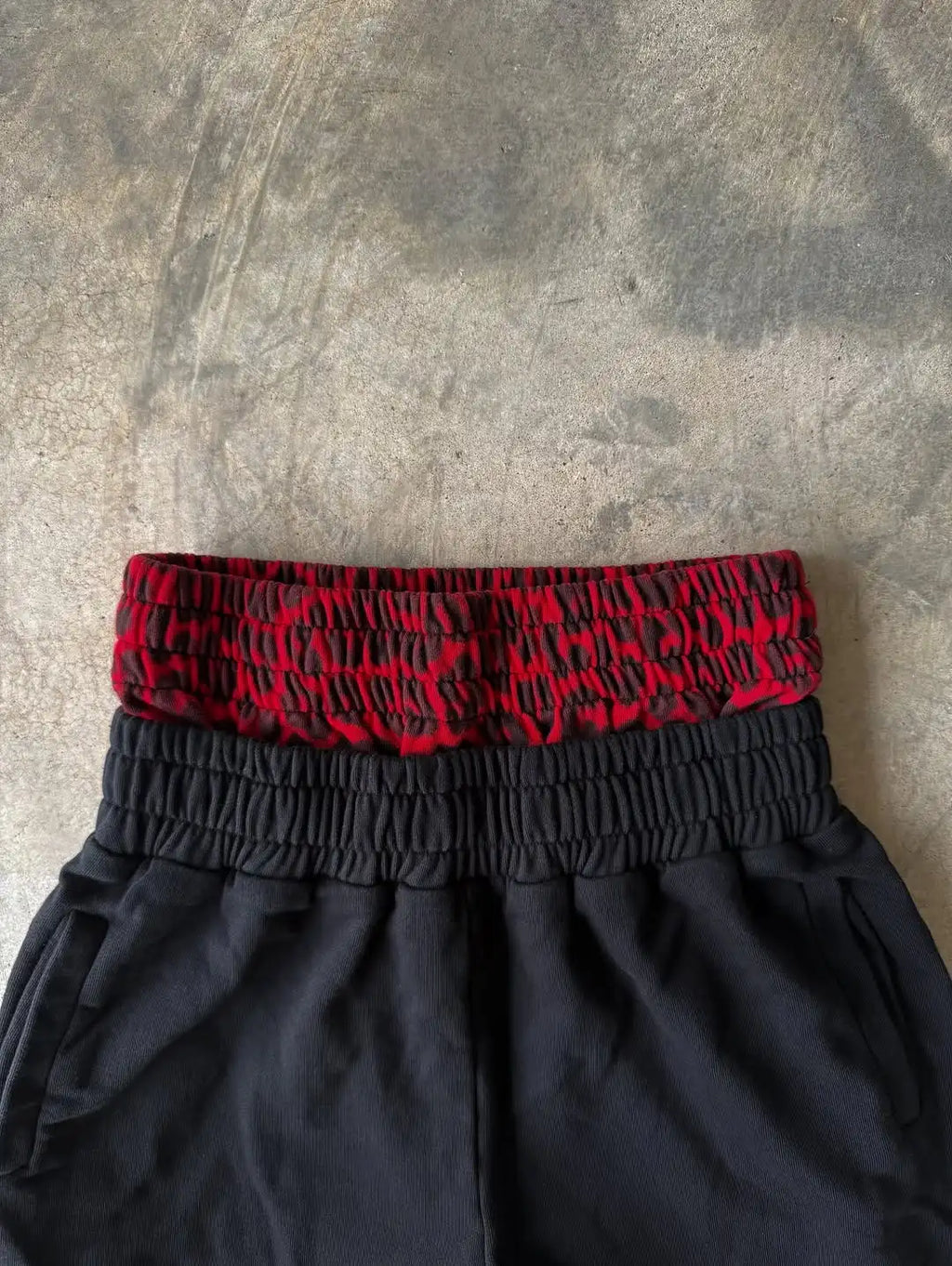 Double Toe Ripped Printed Trousers Functional Tactical Functional Men and Women Advanced Jogging Drawstring Casual Sports Pants